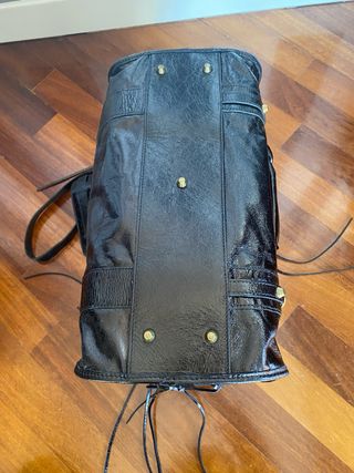 Borsa a spalla pelle nera nuova