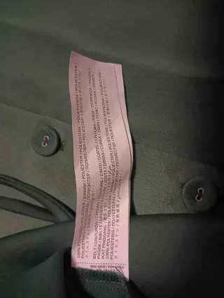 Vestido verde con botones