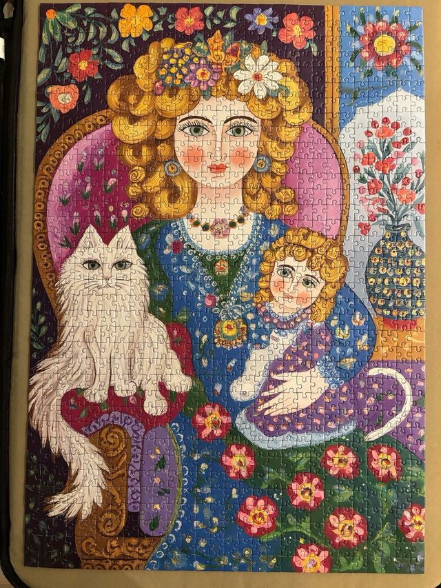 Puzzle Alipson 1000 piezas La Dame aux Cheveux d'O