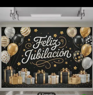 Kit para fiesta de jubilación globos pancarta