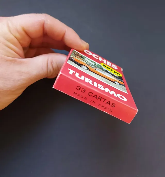 Baraja NUEVA. Juego Coches Turismo. Cartas 80s!!