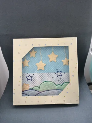 NUEVO Álbum de bebé con estrellas y casa