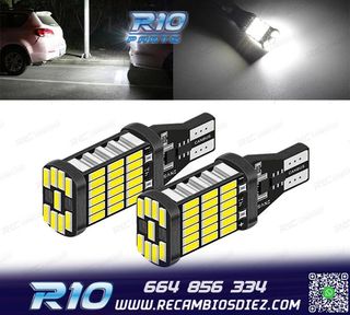 2 BOMBILLAS LED T15 W16W LUZ BLANCA