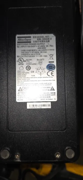 Atornillador Atlas Copco + Fuente