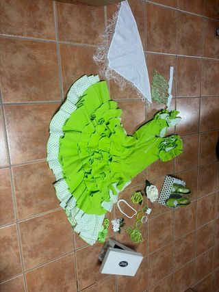 Vestido Gitana Talla 6/8 Años