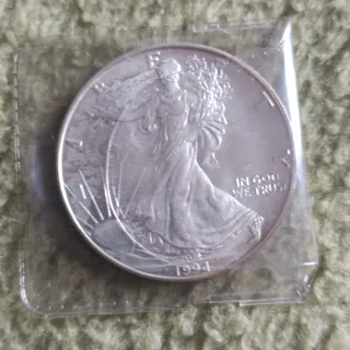 Lote 2 Monedas Plata Canadá y EEUU brillo original