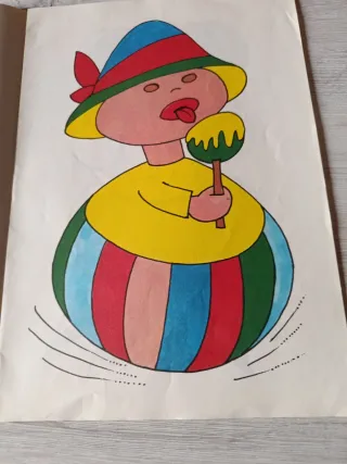 Tebeo antiguo para colorear años 80