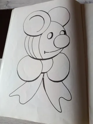 Tebeo antiguo para colorear años 80