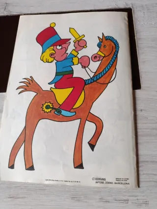 Tebeo antiguo para colorear años 80