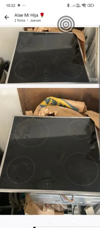 Vitrocerámica Placa y horno eléctrico bien cuidado