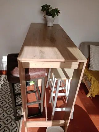 Mesa Bar Madera y Metal