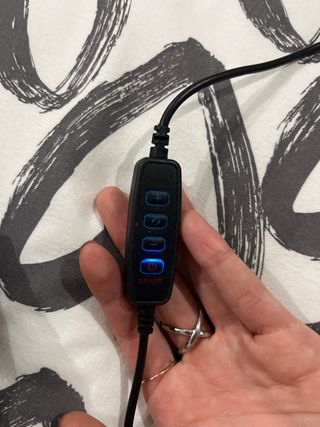 Aro de luz LED con soporte para móvil