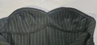 Vestito tubino Bershka nero gessato S