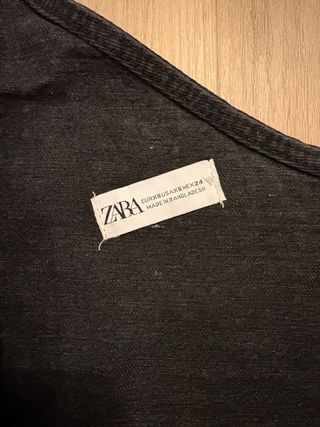 Top Zara Negro Brillante