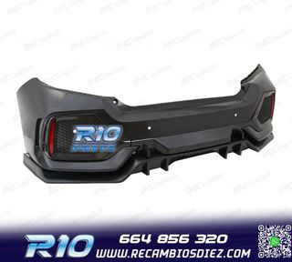 PARAGOLPES TRASERO HONDA CIVIC 16- LOOK TYPE R