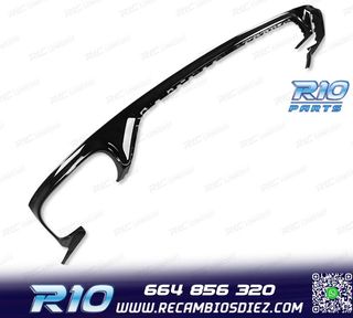 DIFUSOR AUDI Q8 18-23 LOOK SQ8 NEGRO + COLAS ESCAPE CROMO