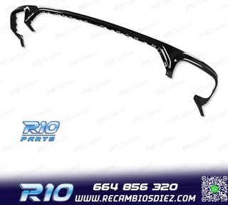 DIFUSOR AUDI Q8 18-23 LOOK SQ8 NEGRO + COLAS ESCAPE CROMO