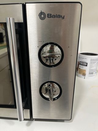 Microondas Balay plateado