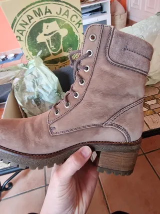 Botas Panama Jack mujer beige/marrón