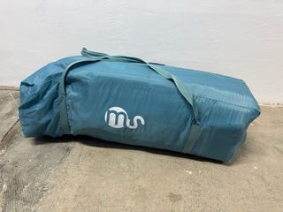 Cuna de viaje plegable azul