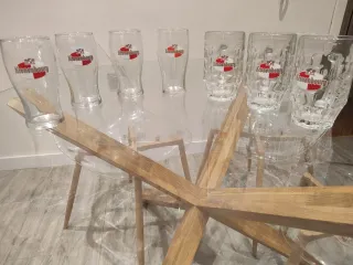 Juego Vasos y Jarras Cerveza Kronenbourg