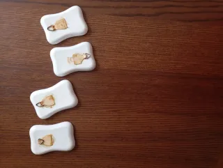 4 Platos de porcelana Francesa antiguos Limoges