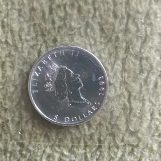 Lote 2 Monedas Plata Canadá y EEUU 1993-2002