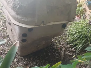 Caseta depuradora piscina imitación roca