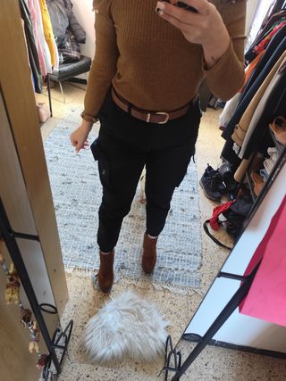Pantalones cargo negros