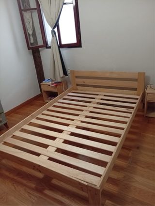Cama doble Lufe 135cm con cajones