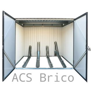 Caseta Metálica Guarda Bicicletas 202x196x140 cm - Duramax