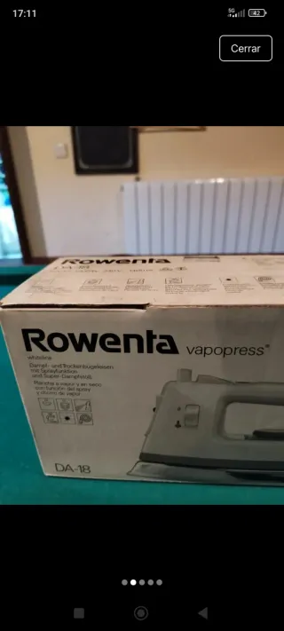 Plancha Rowenta Vapopress DA-18