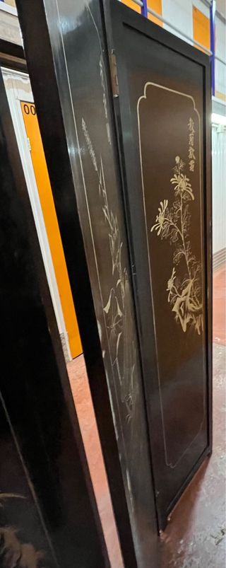 BIOMBO CHINO ANTIGUO CON NÁCAR 180CM DECO ORIENTAL