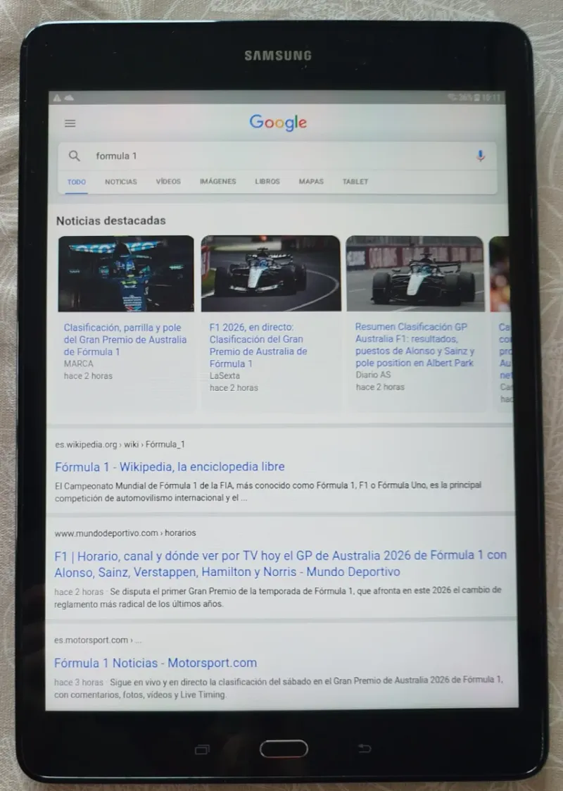 Tablet Samsung Galaxy Tab A SM-T550 Negra afbeelding 6