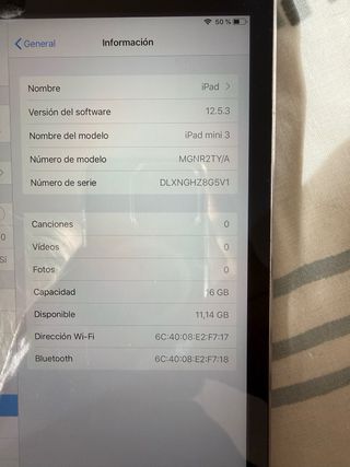 iPad mini 3 Plata 16GB
