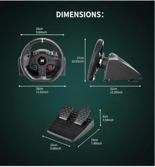 Volante Nitho Drive Pro ONE V24 con Pedales