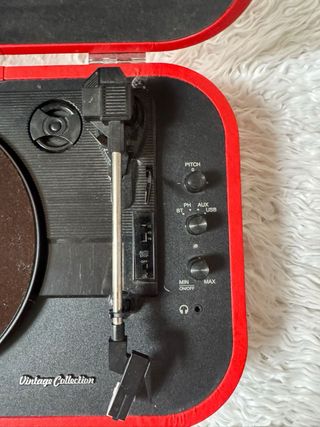 Tocadiscos Muse Rojo y Negro