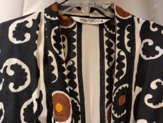 Vestido kimono estampado