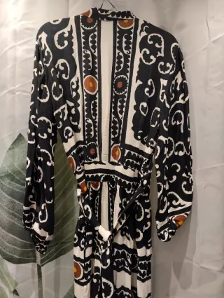 Vestido kimono estampado