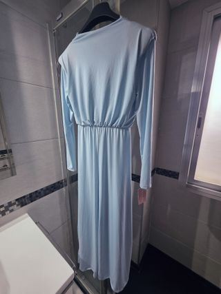 NUEVO. Vestido azul largo