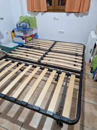 Sofá-cama 135cm Gris Poco Uso