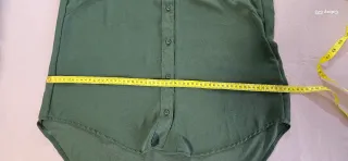 Camicetta H&M verde smanicata chiffon taglia S