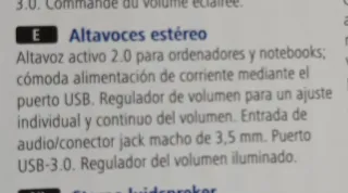 Altavoces Hama Sonic LS-206 USB 3.0