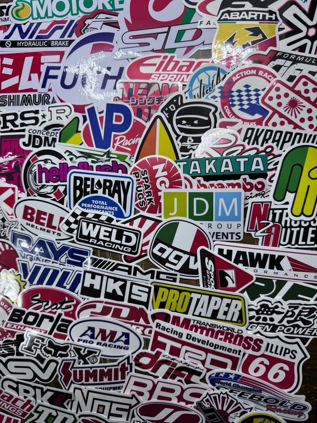 119 Pegatinas Racing Motos Coches Cascos