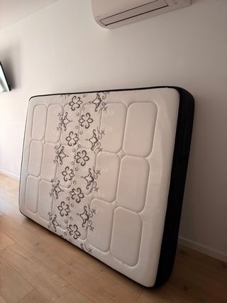 Colchón Viscoelástico Etna 150x200 Negro/Blanco.