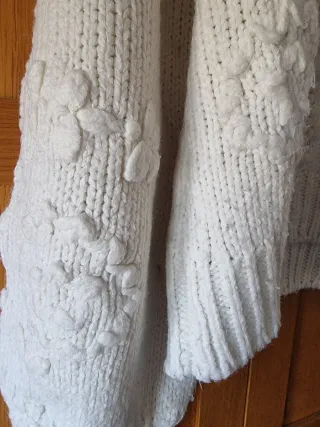 Jersey Zara Flores Blanco