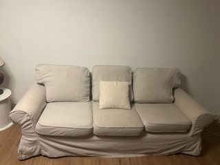 Sofá Ikea Ektorp 3 plazas beige
