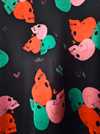 Vestido calaveras Aire retro