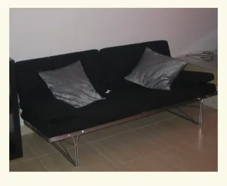 Sofá 3 plazas negro