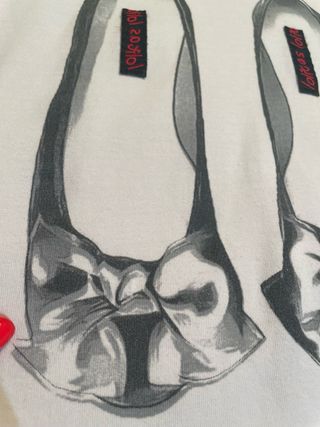 Camiseta Lolitas Estampado Zapatos Talla S